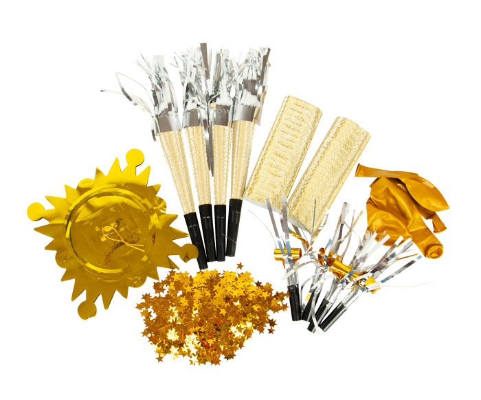 Nytårspynt i pose m/16 dele